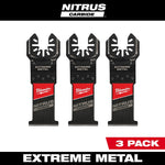 MILWAUKEE Milwaukee NITRUS CARBIDE Series 49-25-1563 Oscillating Multi-Tool Blade, Carbide, 1-3/8 in D Cutting, 3/PK TOOLS MILWAUKEE