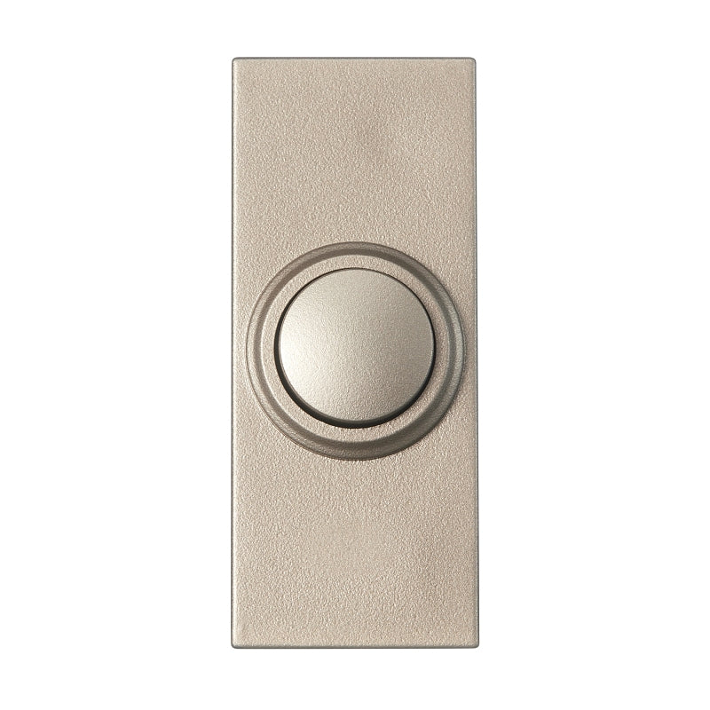 HEATH-ZENITH Heath Zenith 18000219 Doorbell Pushbutton, Wireless, Plastic, Silver, Unlighted