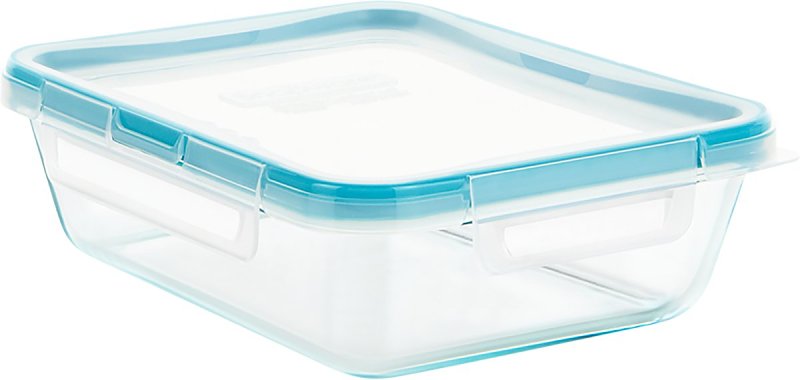 SNAPWARE Snapware 1112403 Food Storage Container, 6 Cups Capacity, Glass, Clear, 5 in L, 10 in W, 6-1/2 in H HOUSEWARES SNAPWARE