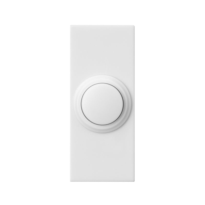 HEATH-ZENITH BELL DOOR BUTTON-WL WHITE
