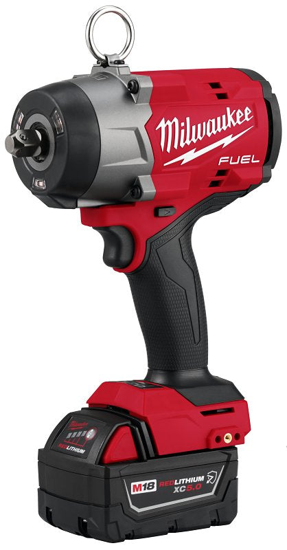 MILWAUKEE Milwaukee M18 2966-22 High-Torque Impact Wrench with Pin Detent Kit, Battery Included, 18 V, 1/2 in Drive