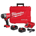 MILWAUKEE Milwaukee M18 2967-22 Series High-Torque Impact Wrench with Friction Ring Kit, Battery Included, 18 V, 1/2 in Drive