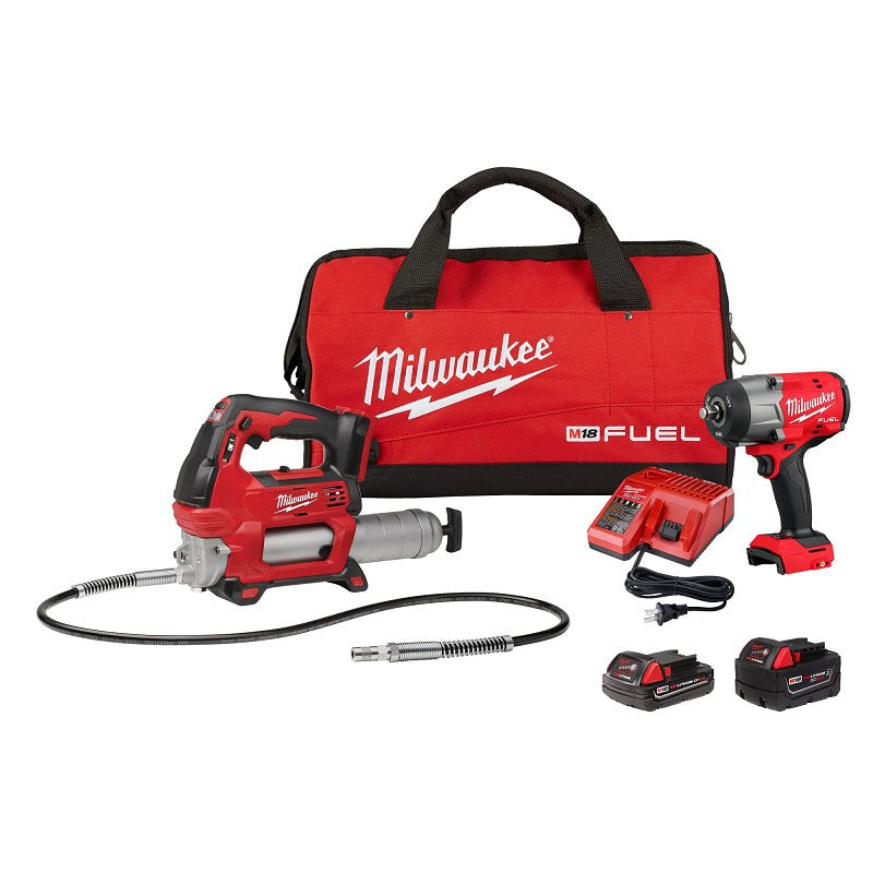 MILWAUKEE Milwaukee M18 2967-22GG Combo Tool Kit, Battery Included, 18 VDC, Lithium-Ion PAINT MILWAUKEE