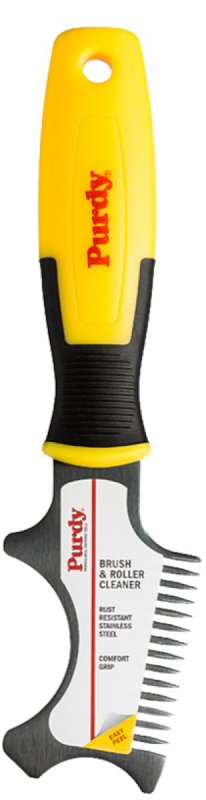 PURDY Purdy 14A900520 Brush and Roller Cleaner, Plastic/Stainless Steel, Yellow PAINT PURDY