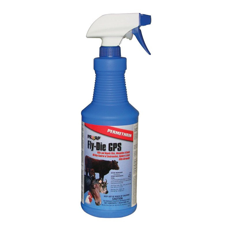 PROZAP Prozap 1486520 Fly-Die GPS, Liquid, Clear, Odorless, Slight, 1 gal HARDWARE & FARM SUPPLIES PROZAP