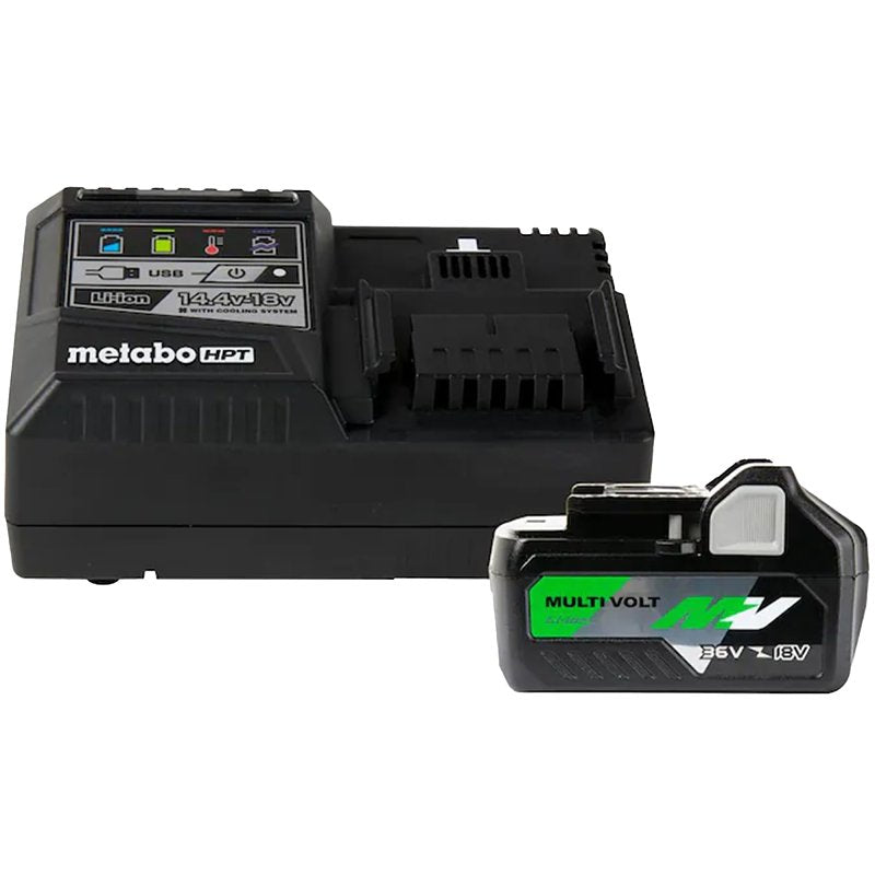 METABO HPT Metabo HPT UC18YSL3B1M Battery Charger Starter Kit, 4, 8 Ah, 52 min Charge, 1-Battery, Battery Included: Yes TOOLS METABO HPT