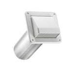 LAMBRO Lambro 604WTP Fresh Air Intake Vent, 4 in Dia, Plastic, White PLUMBING, HEATING & VENTILATION LAMBRO