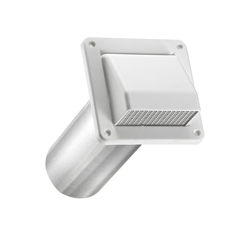LAMBRO Lambro 604WTP Fresh Air Intake Vent, 4 in Dia, Plastic, White PLUMBING, HEATING & VENTILATION LAMBRO