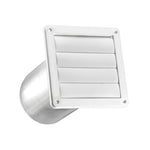 LAMBRO Lambro 361WTP Wall Cap Louvered Vent, 6 in Dia, Plastic, White PLUMBING, HEATING & VENTILATION LAMBRO