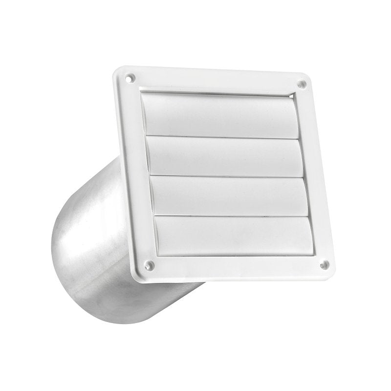LAMBRO Lambro 361WTP Wall Cap Louvered Vent, 6 in Dia, Plastic, White PLUMBING, HEATING & VENTILATION LAMBRO