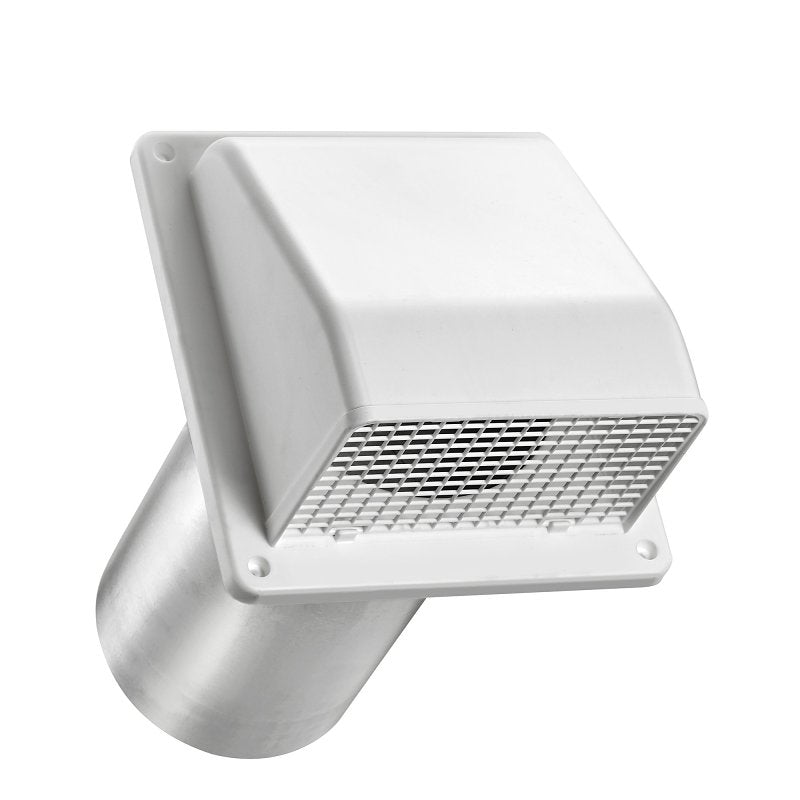 LAMBRO Lambro 606WTP Air Intake Louver Vent, 6 in Dia, Plastic, White PLUMBING, HEATING & VENTILATION LAMBRO