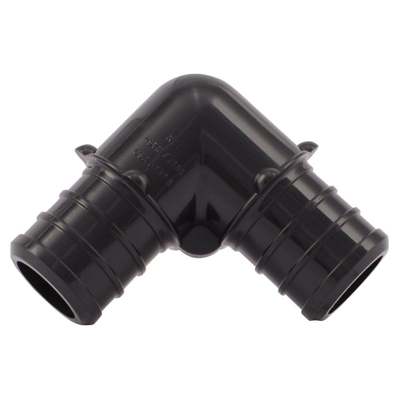 SHARKBITE SharkBite UP256A5 Pipe Elbow, 3/4 in, Barb, 90 deg Angle, Polymer, 200 psi Pressure