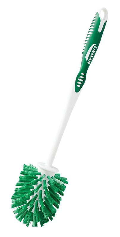 THE LIBMAN COMPANY Libman 22 Designer Bowl Brush, 1 in L Trim, Polymer Fiber Bristle, 14 in OAL, Green/White Handle CLEANING & JANITORIAL SUPPLIES THE LIBMAN COMPANY