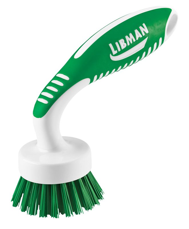 THE LIBMAN COMPANY Libman 42 Kitchen Brush, 13/16 in L Trim, 2 in W Brush, Pet Bristle, 6-3/4 in L, Green/White CLEANING & JANITORIAL SUPPLIES THE LIBMAN COMPANY