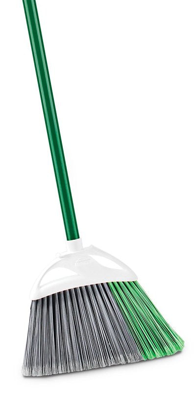 THE LIBMAN COMPANY Libman PRECISION ANGLE Series 201 Broom, 11 in Sweep Face, 5 in L Trim, 53 in L, Steel