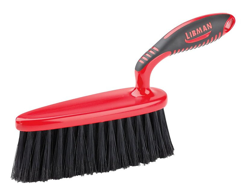 THE LIBMAN COMPANY Libman 526 Work Bench Dust Brush, 2 in L Trim, PET, 7 in W Brush, 14-1/4 in OAL, Red