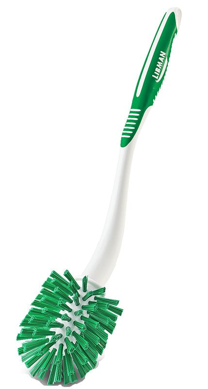 THE LIBMAN COMPANY Libman 1020 Toilet Bowl Brush, 1 in L Trim, PET Bristle, 19-1/4 in OAL CLEANING & JANITORIAL SUPPLIES THE LIBMAN COMPANY