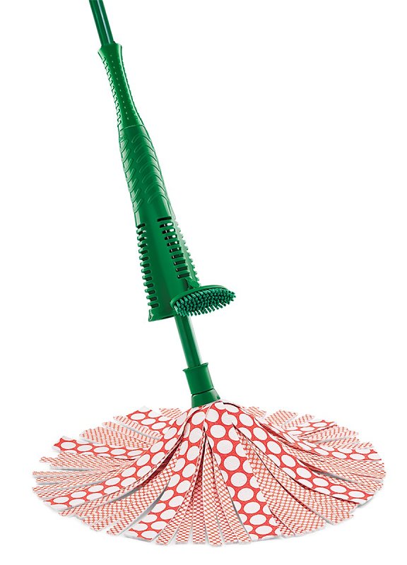 THE LIBMAN COMPANY Libman Heavy-Duty Wonder 1228 Wet Mop, Quick-Connect Mop Connection, Microfiber Mop Head, White Mop Head, Steel Handle