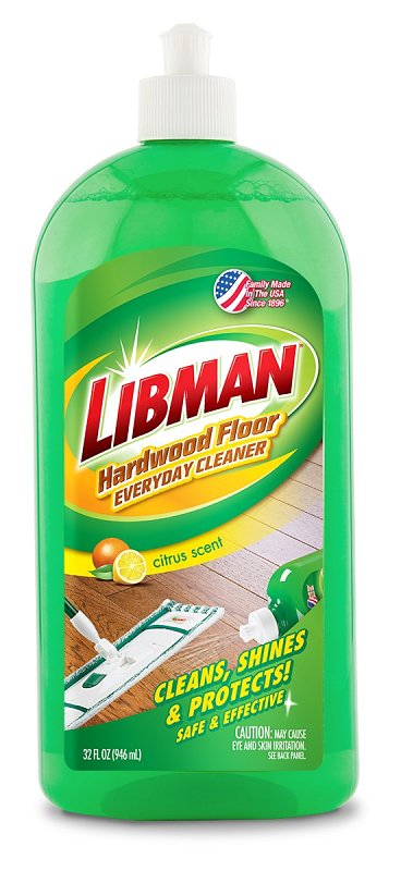 THE LIBMAN COMPANY Libman 2065 Floor Cleaner, 32 oz, Bottle, Liquid, Citrus, Clear CLEANING & JANITORIAL SUPPLIES THE LIBMAN COMPANY   