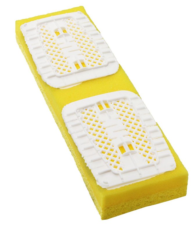 THE LIBMAN COMPANY Libman Big Gator 3959 Mop Refill, Snap-On, Sponge, Yellow
