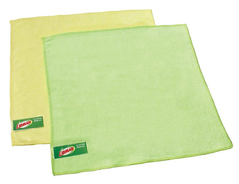 THE LIBMAN COMPANY Libman 322 Kitchen Cloth, 12 in L, 12 in W, Microfiber