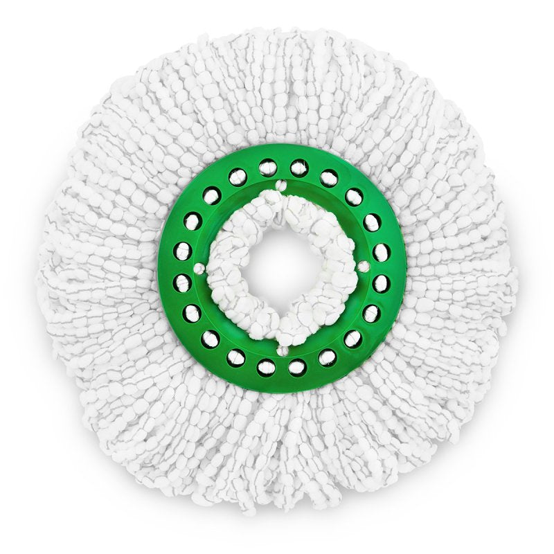 THE LIBMAN COMPANY Libman Tornado 1284 Spin Mop Refill, Snap-On, Microfiber, Green/White