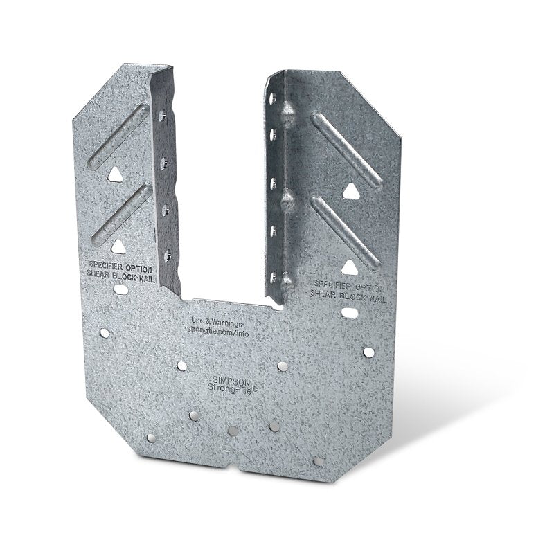 SIMPSON STRONG-TIE Simpson Strong-Tie H10A Hurricane Tie, 5 in L, 6-1/4 in W, Steel, Galvanized, Fastening Method: Nail