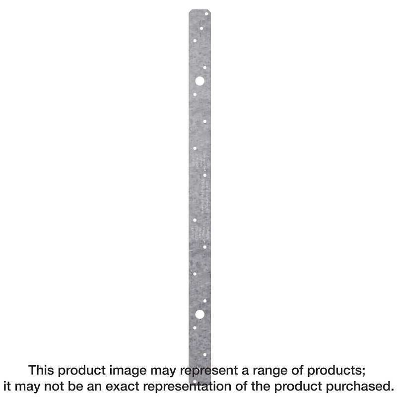 SIMPSON STRONG-TIE Simpson Strong-Tie MSTA MSTA24 Strap Tie, 18 ga Gauge, Steel, Galvanized/Zinc