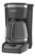 APPLICA CONSUMER PRODUCTS Black+Decker CM1165GY Coffee Maker, 12 Cups, 975 W, Gray, On/Off Button Control