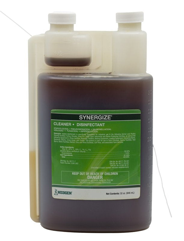 NEOGEN Neogen 433600/32 Synergize Disinfectant, Liquid, Aromatic, Characteristic, 32 oz