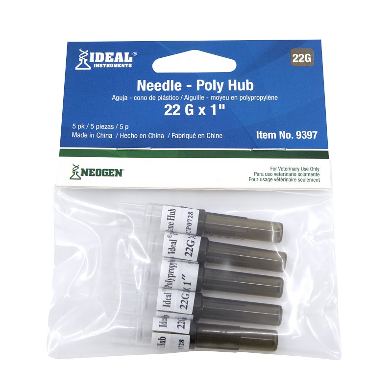 NEOGEN Neogen 9397 Needle, 22 ga, 1 in L, 5/PK HARDWARE & FARM SUPPLIES NEOGEN