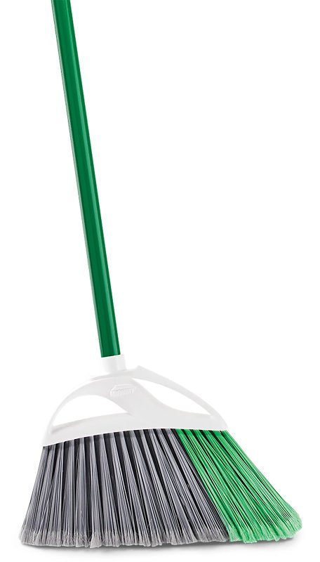 THE LIBMAN COMPANY Libman PRECISION ANGLE Series 205 Broom, 13 in Sweep Face, 6 in L Trim, PET Bristle, 53 in L, Steel