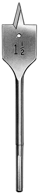 MILWAUKEE Milwaukee 48-27-1501 Boring Bit, 1-1/2 in Dia, 6 in OAL, Flat Flute, 1/4 in Dia Shank, Hex Shank