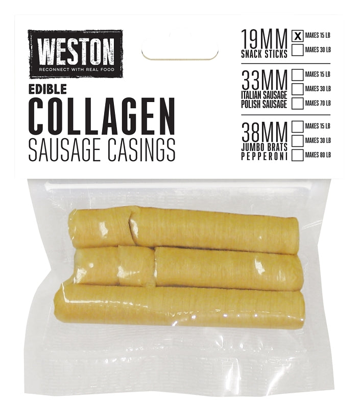 WESTON PRODUCTS Weston 19-0111-W Collagen Sausage Casing Vacuum Bag, Clear APPLIANCES & ELECTRONICS WESTON PRODUCTS