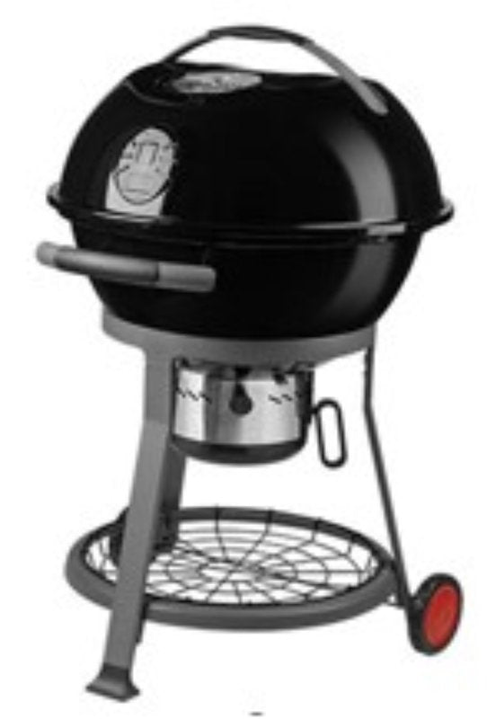 COLEMAN Coleman Cookout CO-600CG Charcoal Kettle, 380 sq-in Primary Cooking Surface, Black, Steel Body