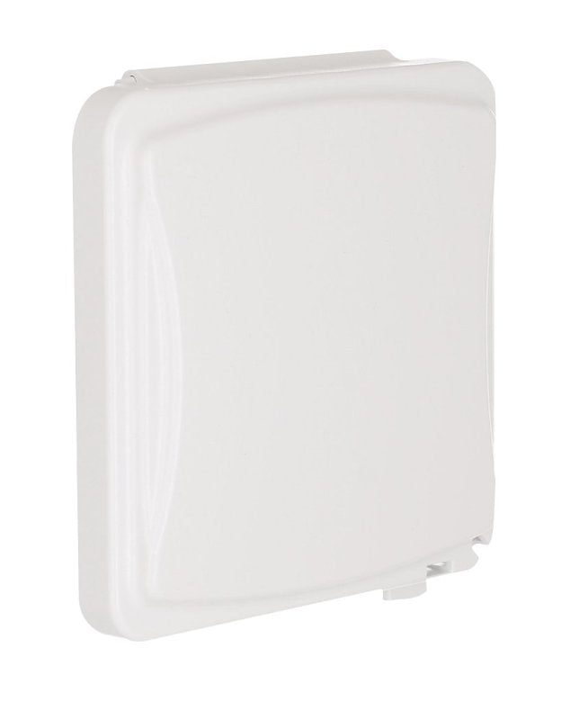 HUBBELL TayMac MM410W Weatherproof In-Use Cover, 3-1/4 in L, 4 in W, 1-Gang, Polycarbonate, White ELECTRICAL HUBBELL