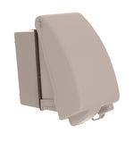 HUBBELL TayMac EXTRA DUTY Series MKG4280SS Receptacle Cover Kit, 6-1/4 in L, 2.15 in W, 1-Gang, Aluminum, Gray, Powder-Coated ELECTRICAL HUBBELL