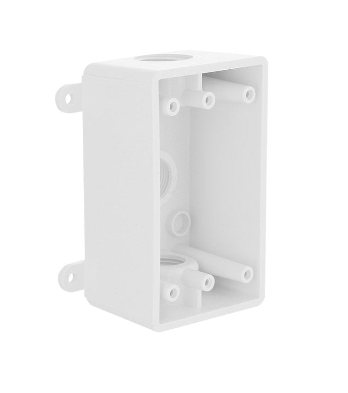 HUBBELL Bell Outdoor PSB37550WH Weatherproof Box, 3.81 in W, 2 in D, 4.6 in H, NEMA 3R, PVC, White ELECTRICAL HUBBELL