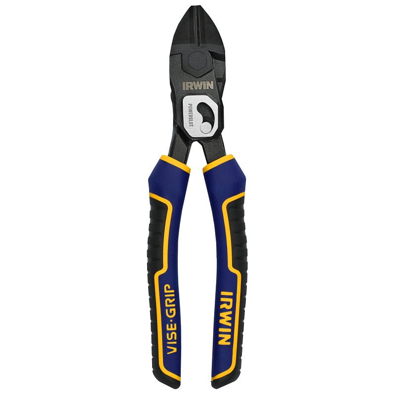 IRWIN Irwin PowerSlot IWHT84001 Diagonal Plier, 8 in OAL, 12/2 AWG Cutting Capacity, 0.6 in Jaw Opening ELECTRICAL IRWIN