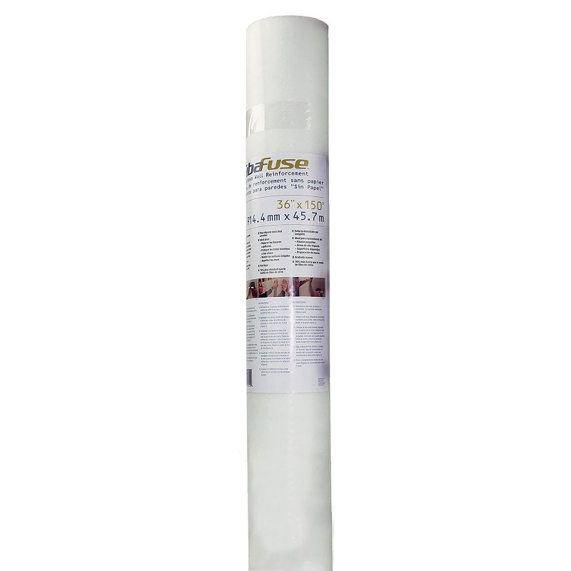SAINT GOBAIN ADFORS Adfors FibaFuse FDW8442-U Paperless Wall Repair Fabric, 75 ft L, 36 in W, White