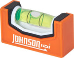 HULTAFORS Johnson 1721P Pocket Level, 1-Vial, Magnetic, Plastic, Orange TOOLS HULTAFORS