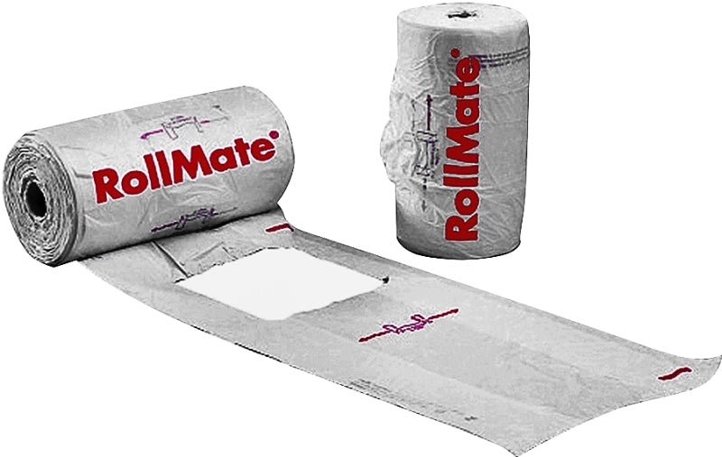 NOVOLEX Novolex RollMate Series 8116008 T-Shirt Roll Bag, L, 7.2 in L, 15 in W, Plastic, White