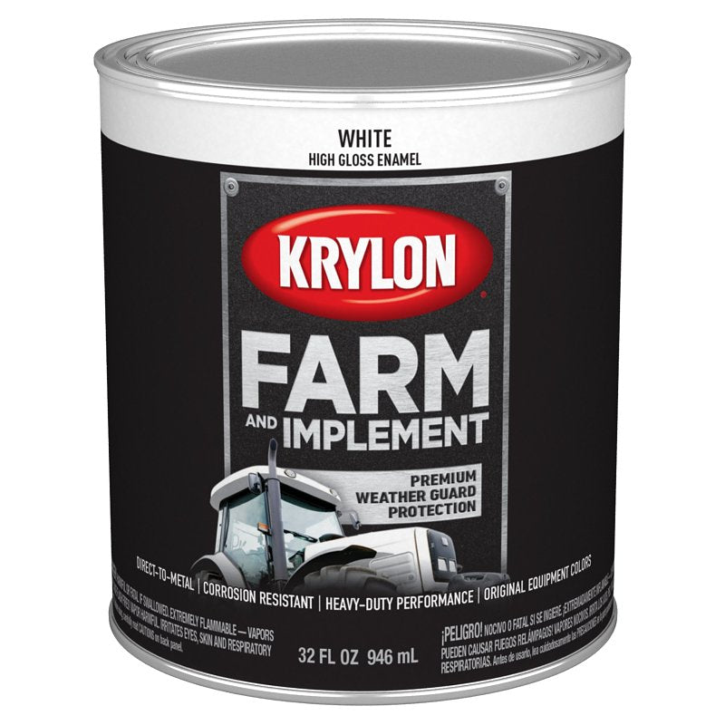 KRYLON PAINT HIGH GLOSS WHITE 1QUART