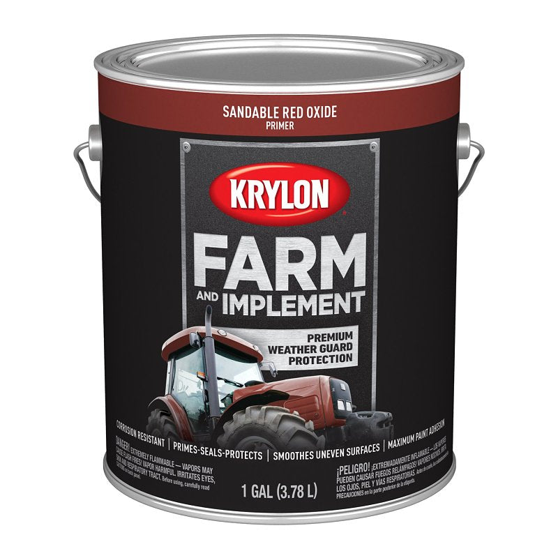 KRYLON Krylon K01982008 Farm and Implement Paint, 1 gal Can, Red, Liquid