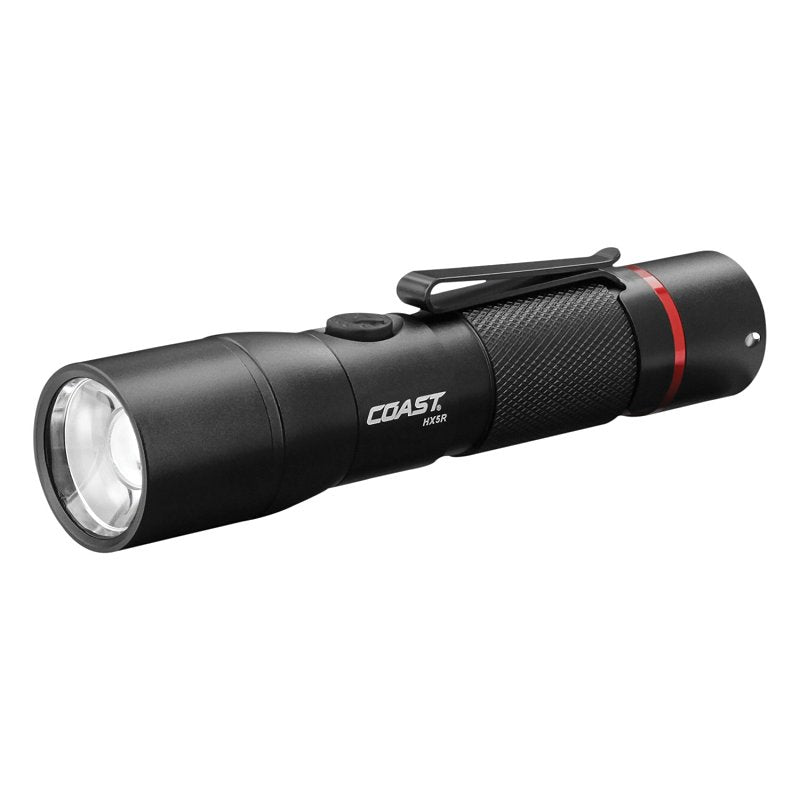 COAST Coast HX5R Rechargeable Pure Beam Focusing Flashlight, AA Battery, Flood, Spot Beam ELECTRICAL COAST