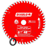 DIABLO Diablo D0648TSF Track Saw Blade, 6-1/2 in Dia, 20 mm Arbor, 48-Teeth, Carbide Cutting Edge TOOLS DIABLO