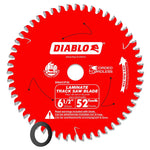 DIABLO Diablo D0652TSL Track Saw Blade, 6-1/2 in Dia, 20 mm Arbor, 52-Teeth, Carbide Cutting Edge TOOLS DIABLO