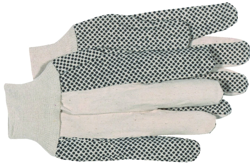 BOSS MFG Boss B61112-L Work Gloves, Men's, L, Cotton/Polyester, White
