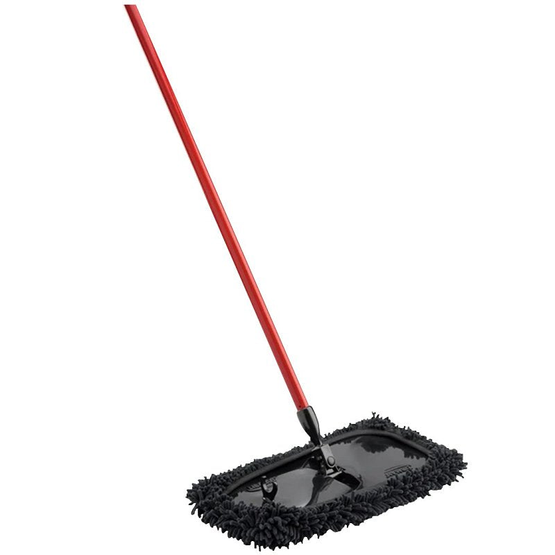 THE LIBMAN COMPANY Libman 926 Extra Large Floor Dust Mop, 9 in W Head, 18 in L Head, Microfiber Head, Cut End, Steel Handle, 50-3/4 in L