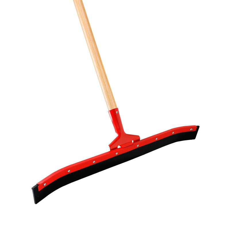 THE LIBMAN COMPANY Libman 542 Heavy-Duty Floor Squeegee with Handle, 24 in Blade, Curved Blade, Rubber Blade, Wood Handle, Black CLEANING & JANITORIAL SUPPLIES THE LIBMAN COMPANY